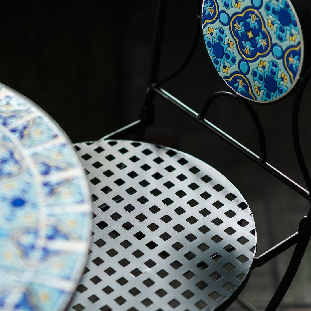 Mosaic Bistro Set of 3 – Blue/Green